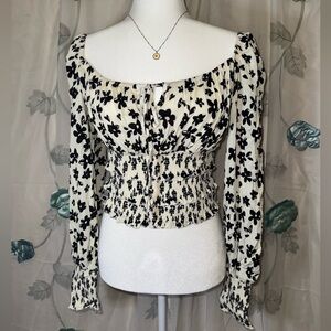 KENDALL+KYLIE crop floral ruffles dress top